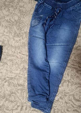 Джинсы теплые