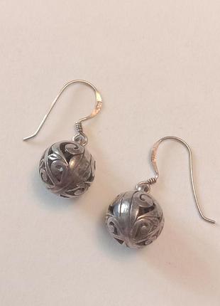 Серебряные серьги ажурные серебро 925 вес 4,7г