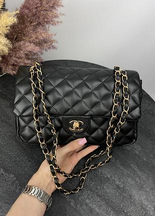 Уцінка: сумка жіноча chanel чорна, сумочка шанель / женская сумка черная