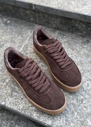 Шоколадні кеди на утепленні