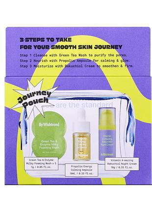 Набір мініатюр by wishtrend smooth skin journey kit, 5 х 1г + 10 мл + 10 мл