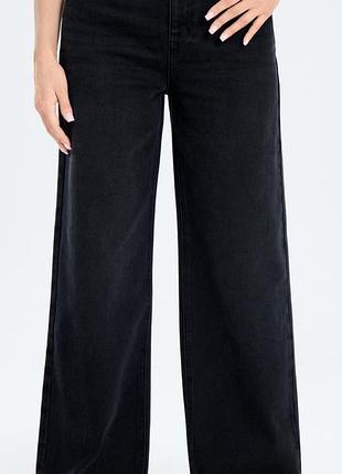 Чорні джинси wide leg 36/м (нові, без бірки)