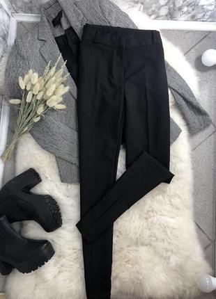 10 розмір нові чорні базові класичні брюки висока посадка штани ідеальні завужені