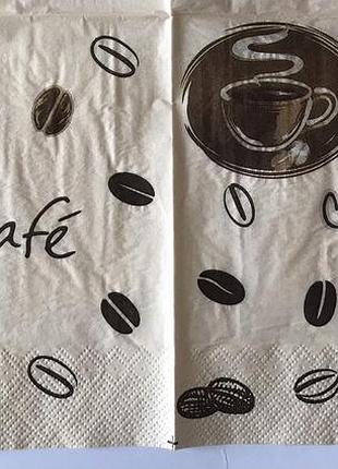 Серветка декупажна 33*33см. кава. 3 шари, тм каtrin