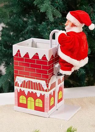 Интерактивная игрушка "санта-клаус в дымоходе"
