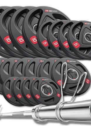 Набор олимпийский hop-sport pro 100 кг с грифом 220 см
