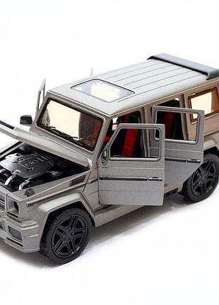 Машинка металлическая mercedes-benz g65 amg brabus серый матовый