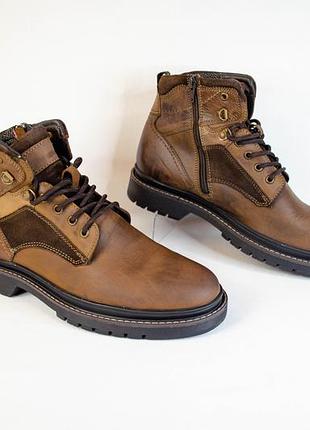 Landrover мужские кожаные ботинки на плоском ходу оригинал! р. 43 28,5