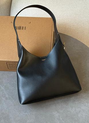 Женская кожаная сумка coach brooklyn shoulder bag 28 black женкая кожаная сумка