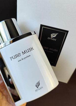 Парфюмерная вода унисекс afnan pure musk 5мл распил оригинальной парфюмерии 5 мл