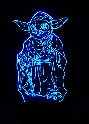 3d світильник майстер йода 15952-3-6
