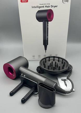 Стайлер с магнитными насадками для укладки волос 1600 вт фуксия xo. cf28