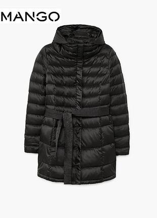 Стильний подовжений пуховик mango