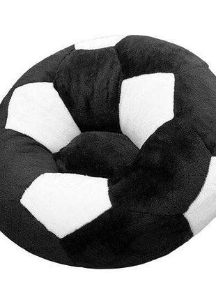 Детское кресло zolushka мяч большое 78см черно-белое (zl2973)