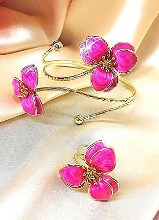 Комплект бижутерия браслет и кольцо