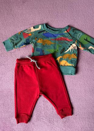 Утеплений комплект штани кофта для хлопчика next lefties