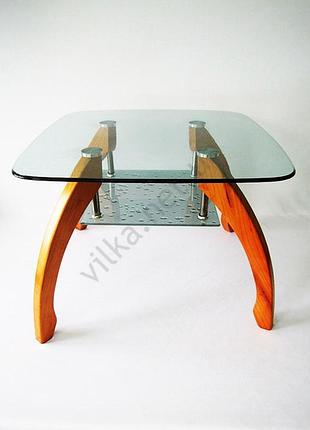 Стол журнальный стекло 60 х 60 капля матовая forkopt