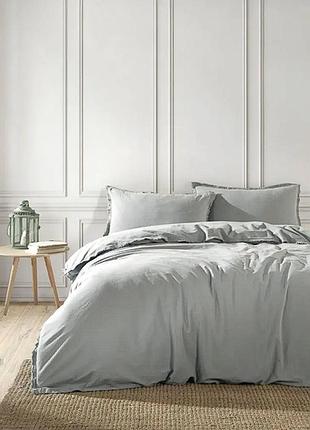 Постільна білизна полуторна 160 х 220 ранфорс преміум, фірмова постільна білизна з вареної бавовни м'ятний
