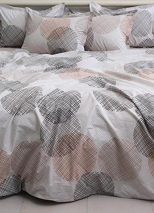 Полуторный комплект постельного белья 100% хлопок (пр-во турция) с компаньоном pt-r11
