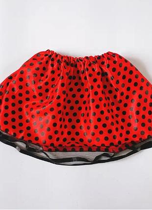 Юбка леди баг, юбка красная в горошек божья коровка