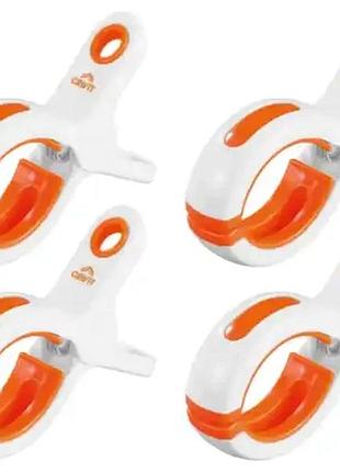 Великі затискачі для рушників crivit xxl, 4 шт, для пляжу та дому рожевого кольору