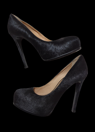 Туфлі зі шкіри поні