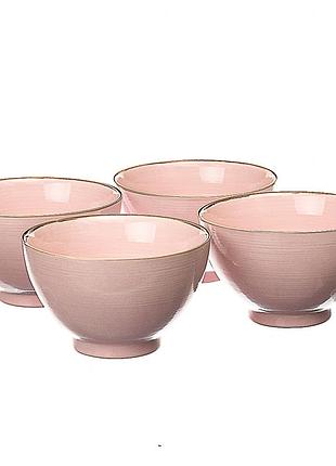 Набір піал 4 шт lefard 004alp/pink