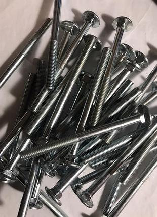 Болт м8х100 мм замковый мебельный din 603