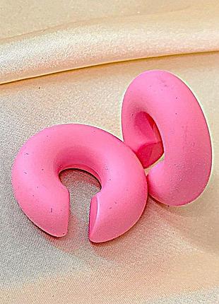 Кафы 2 единицы акцентные широкие розовые