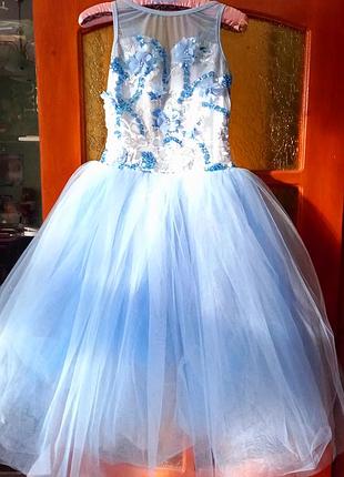 Платье из боди для аниматора, для танцев, праздничного образа принцессы.