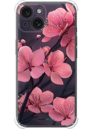 Чохол на iphone 15 пурпурова сакура "6075sp-3075-7673"