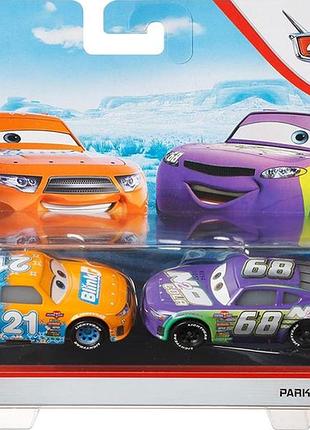 Набір машинок disney pixar cars speedy comet and parker brakeston спіді комет і паркер пітстоп