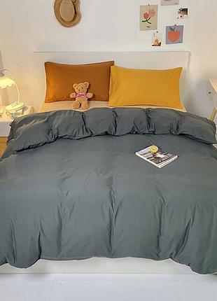 Постельное белье colorful no 12 ранфорс meriset - семейный на резинке євро на резинці