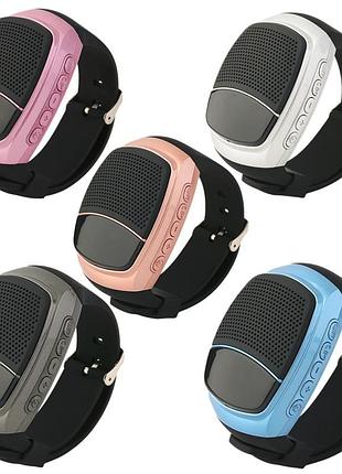 Портативная колонка часы b90 bluetooth fm microsd