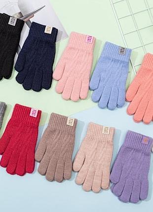 Рукавиці одинарна з начісом 11-13 років