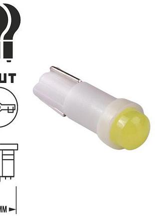 Лампа pulso/габаритная/led t5/cob/12v/0.5w/26lm white