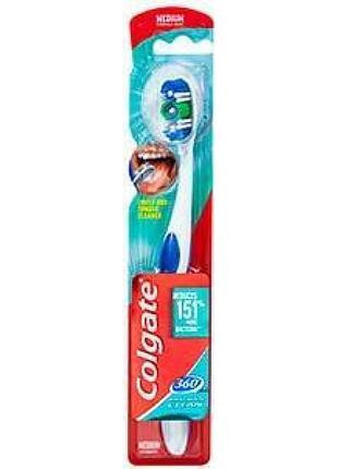 Зубная щетка colgate 360 whole mouth clean средней жесткости (8714789183800)