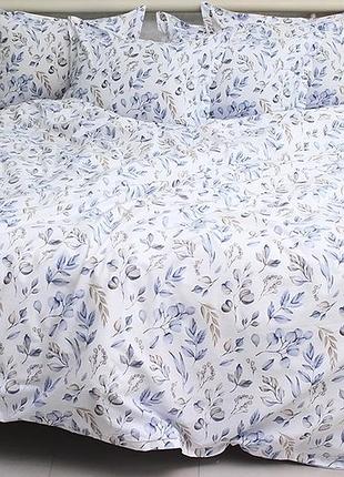 Сімейний комплект постільної білизни з двома підковдрами 100% бавовна (пр-во туреччина) з компаньйоном pt-r04