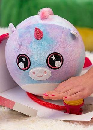 М’яка іграшка biggies серії "little fantasy" w1 - рожевий єдиноріг (надувна іграшка, насос) big002-eun