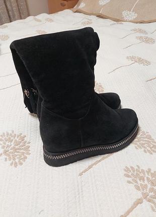 Замшевые ботфорты, еврозима