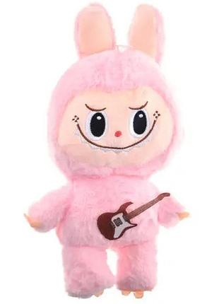 Плюшева іграшка лабубу 30 см the monsters pop mart з гітарою