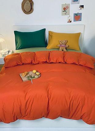 Постельное белье colorful no 3 ранфорс meriset - семейный на резинке двоспальний на резинці