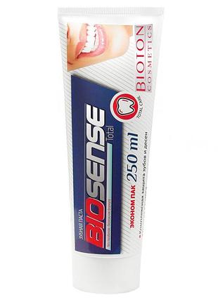 Зубная паста "total" bioton cosmetics biosense total 250 мл. ( 4820026149240)