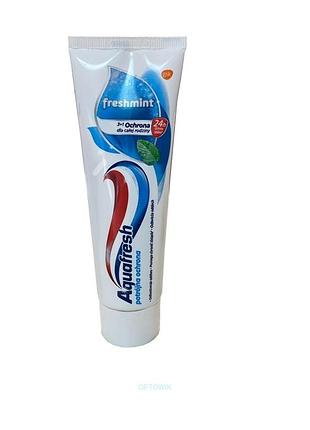 Зубна паста 75мл 3в1 aquafresh fresh & mint