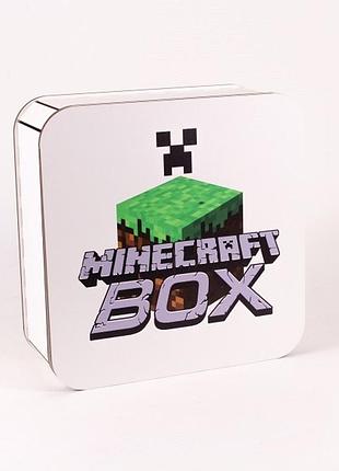 Подарочная коробка квадратная "minecraft box"