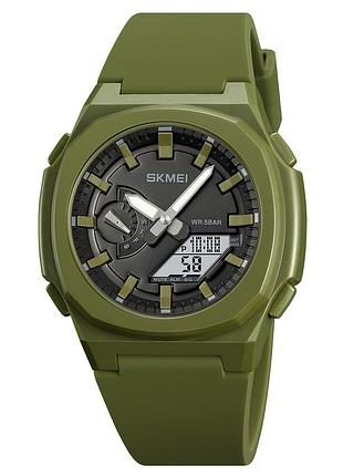 Skmei 2091agwt army green white