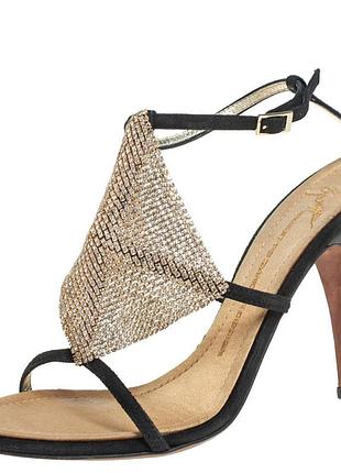 Giuseppe zanotti замшеві босоніжки з кристалами. 39р. 38.5