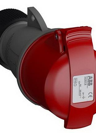 Розетка трехфазная abb / amphenol 32а/4 332ec6