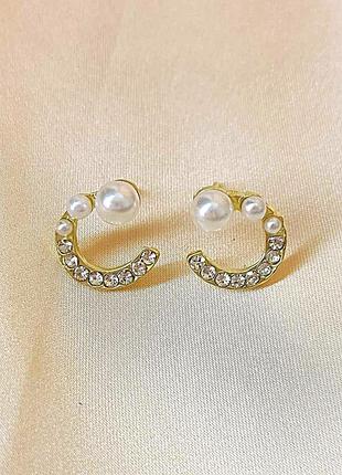 Серьги женские деликатная каждодневная бижутерия