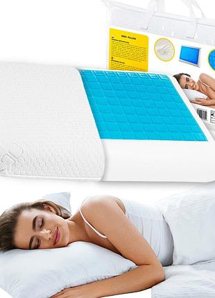 Подушка ортопедическая 4fizjo med+ 40 x 58 см охлаждающая для сна 4fj0409